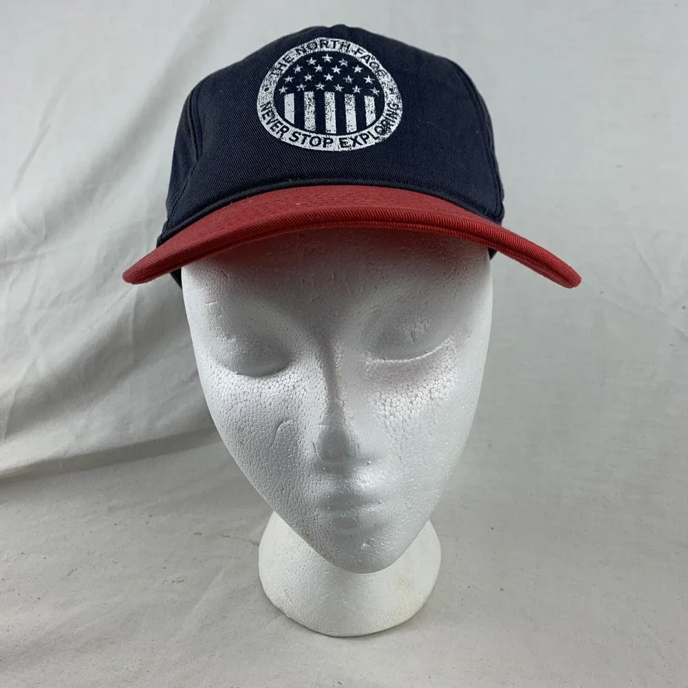 The North Face Hat Flag Never Stop Exploring Logo Snap Back Trucker Baseball Cap